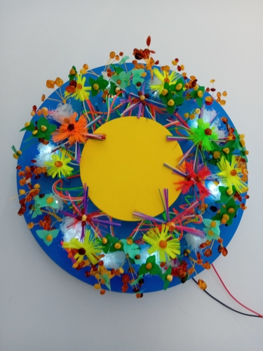 Spring Chaos.Diameter 35 cm.Created 2024