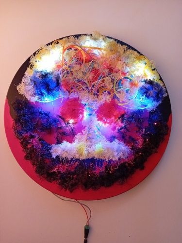 Never Again. Dimeter 50 cm.Created 2024